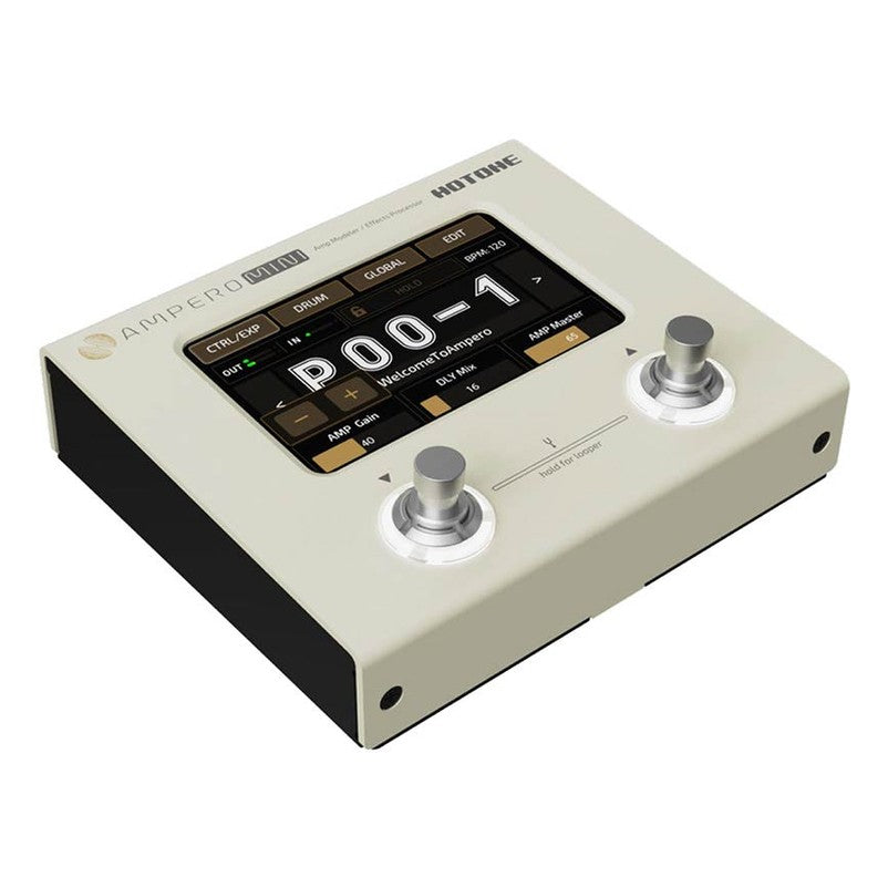 HoTone MP-50VN amp modeler and effects processor AMPERO MINI, with PSU, vanilla westerhaven-muziek