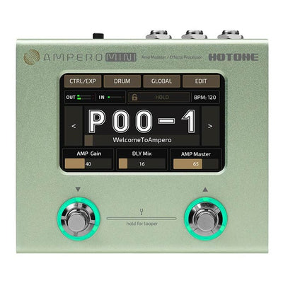 HoTone MP-50MC amp modeler and effects processor AMPERO MINI, with PSU, matcha