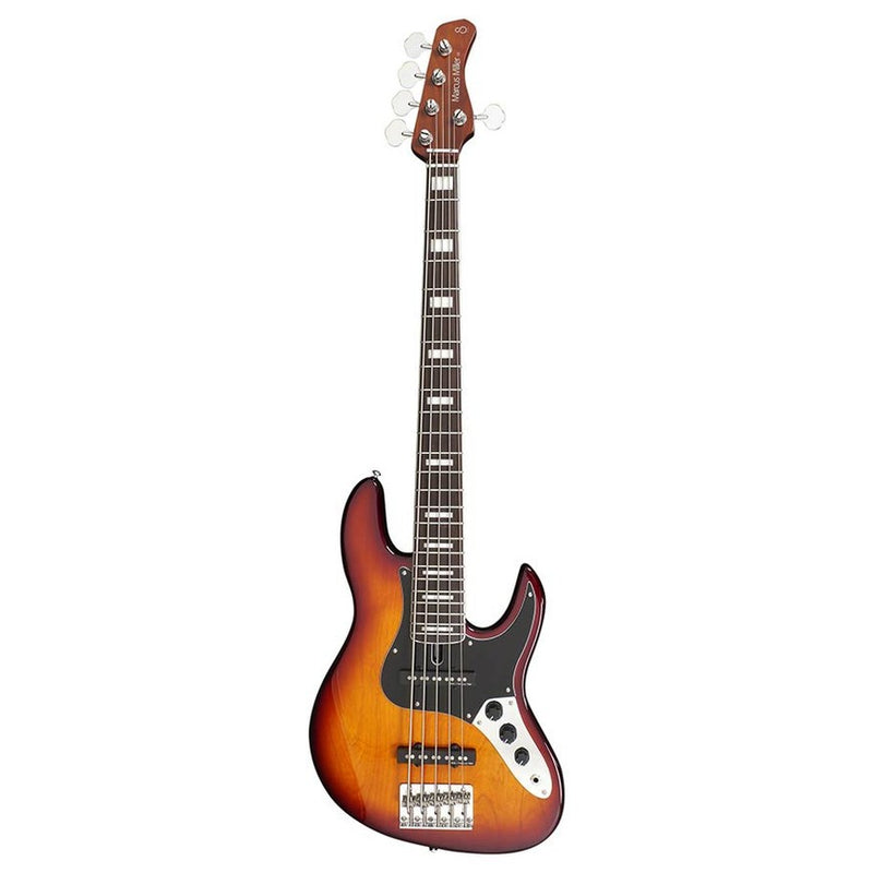 Sire V5.24 A5/TS alder 24 fret 5-string passive bass guitar tobacco sunburst