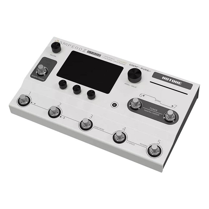 HoTone MP-380 amp modeler en effectprocessor AMPERO II STAGE, met 9-18V PSU westerhaven-muziek