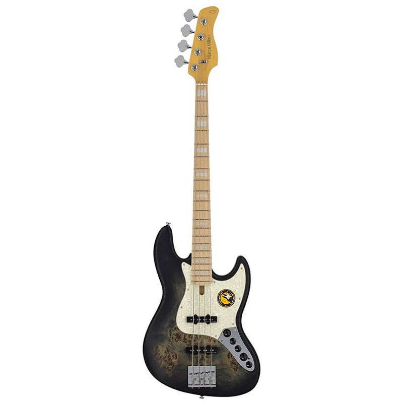 Sire V7 SR4/TBKS swamp ash reissue 4-string active bass guitar, transparent black satin