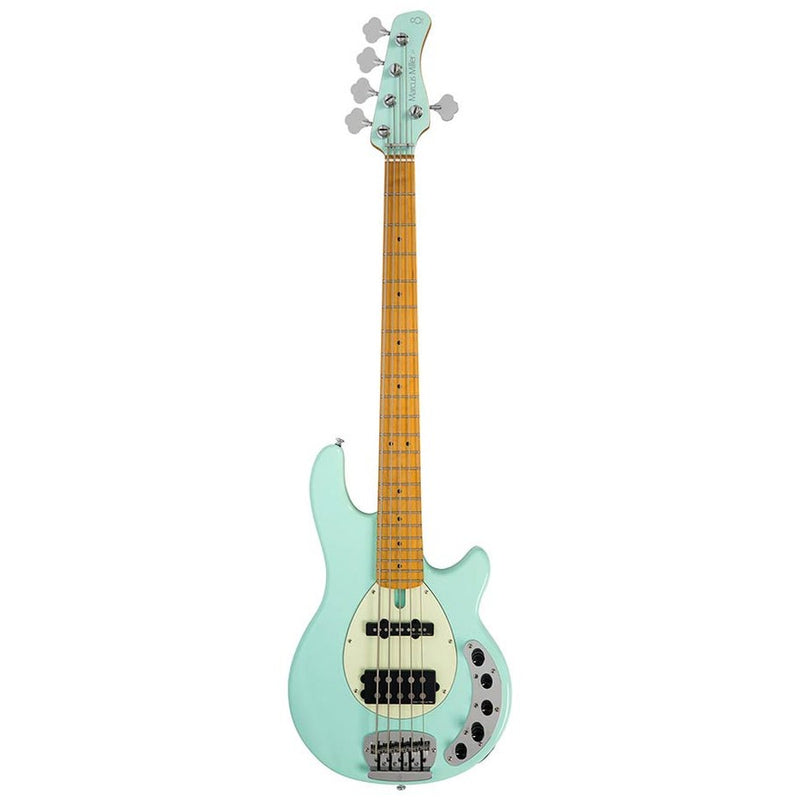 Sire Z7 5/MT alder 5-string active bass guitar, mint green