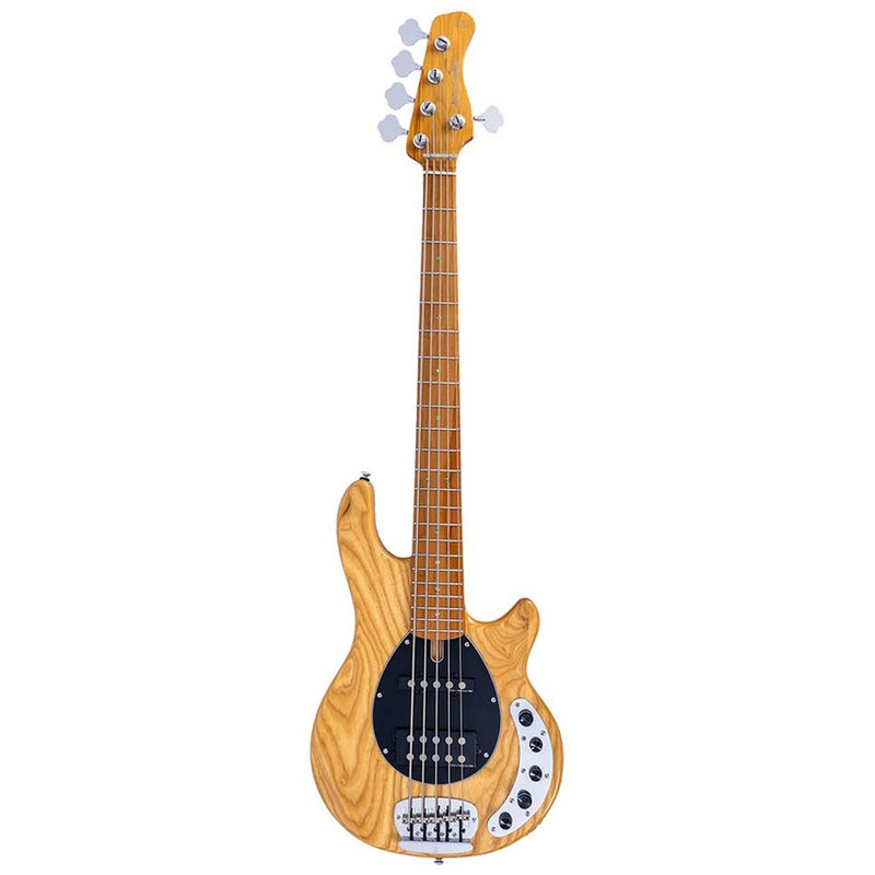Sire Z7 5/NT swamp ash 5-string active bass guitar, natural