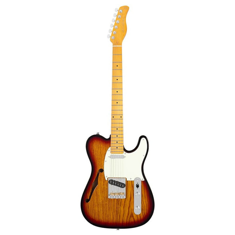 Sire T7TV/3TS alder + ash chambered electric guitar T-style, 3 tone sunburst