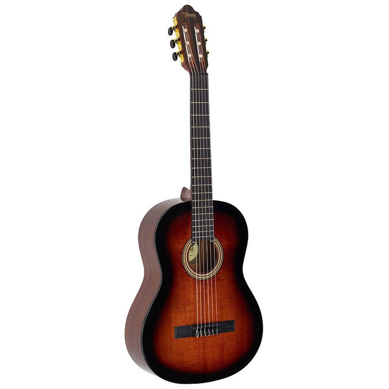Valencia VC264CSB klassieke gitaar 4/4. sitka sparren top. mahonie zij- & achterblad. hoogglans sunburst finish