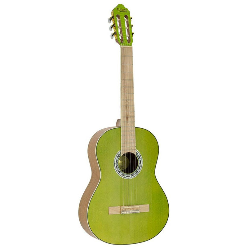 Valencia VC354GN Klassieke gitaar 4/4. sitka spar & mahonie. groen