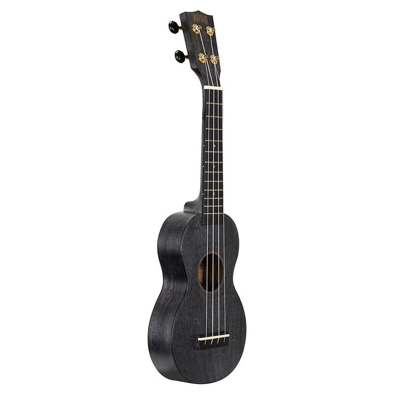Mahalo MS1TBK soprano ukulele, transparent black, with bag