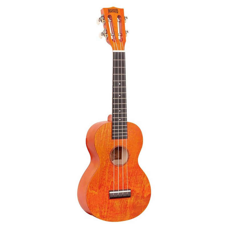Mahalo ML2OS concert ukulele, orange sunset, with bag