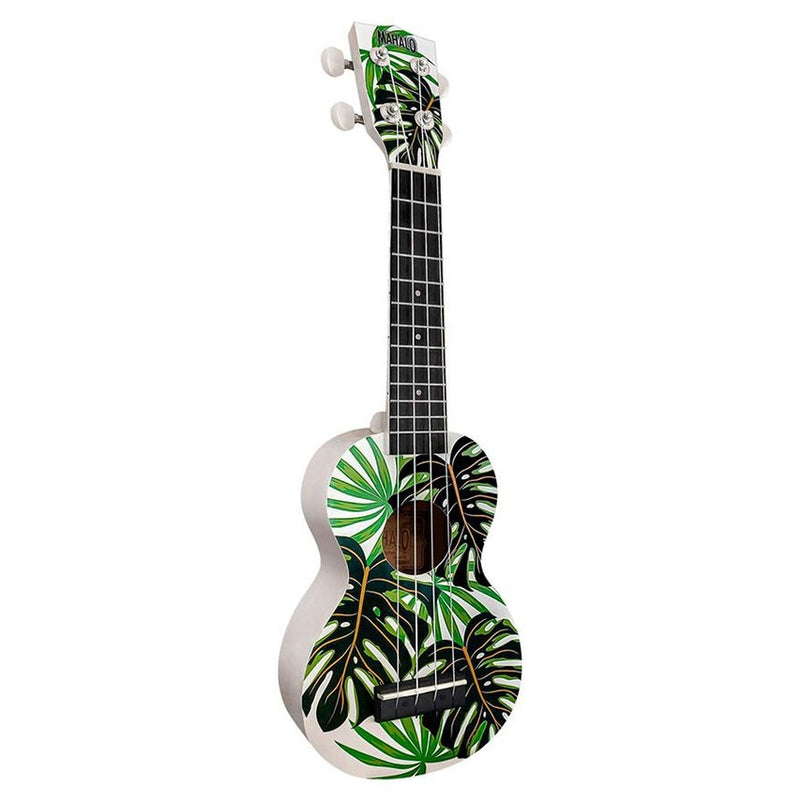 Mahalo MA1MT soprano ukulele monstera, with bag