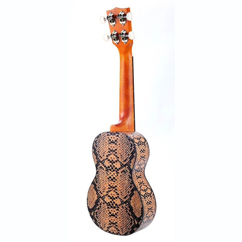 Mahalo MA1PY soprano ukulele python, with bag
