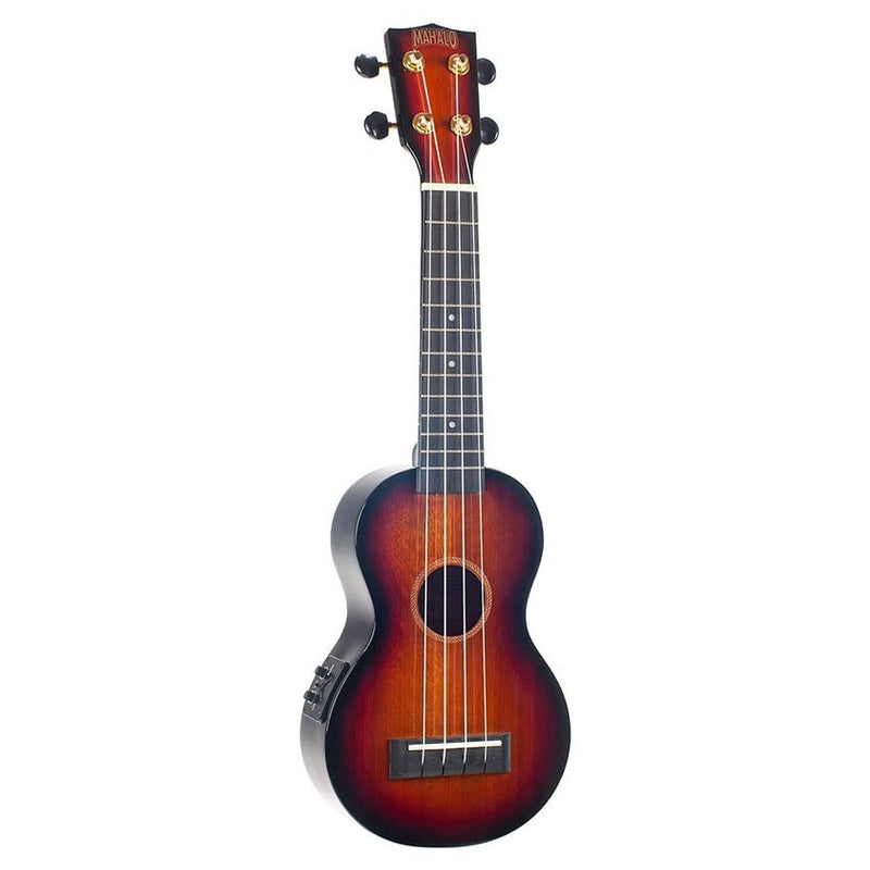 Mahalo MJ1VT3TS soprano ukulele, 1V+1T (MVT2), 3 tone sunburst, with bag