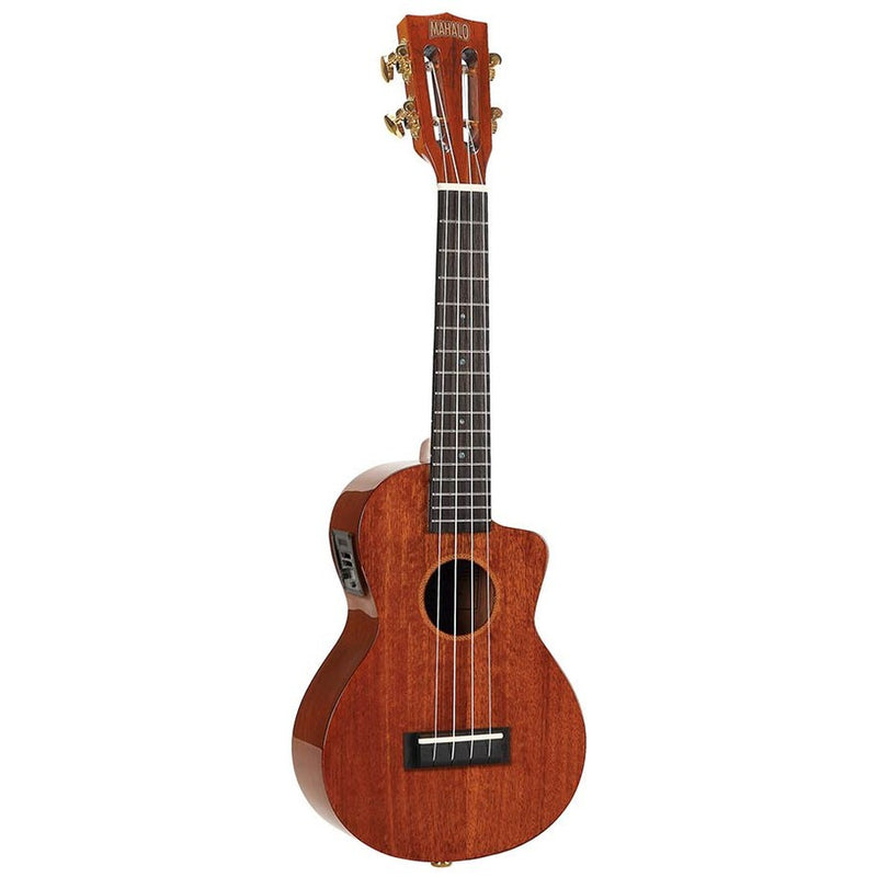 Mahalo MJ2CEVNA concert ukulele, cutaway, 1V+1T (B-Band), vintage natural, with padded bag & strap