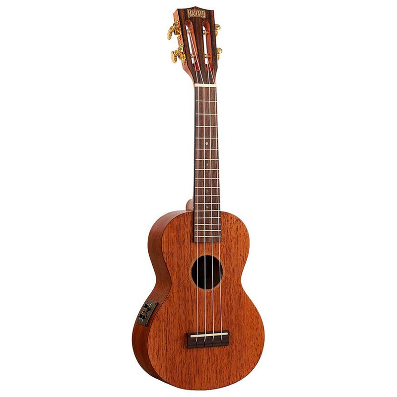 Mahalo MJ2VTTBR concert ukulele, 1V+1T (MVT2), trans brown, with padded bag & strap