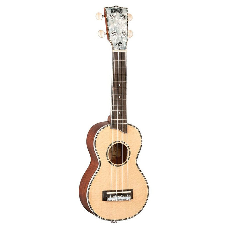Mahalo MP1 solid top soprano ukulele, natural, with bag