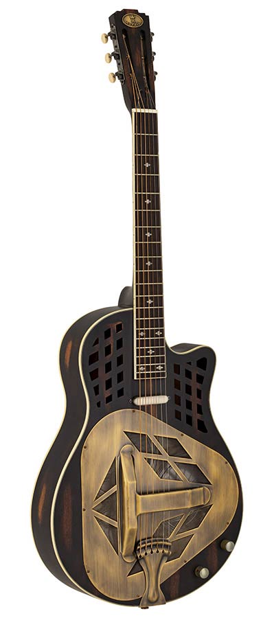 Royall CH12SC/BRS 12 fret resonator CHESS CUTAWAY 12 SC met tas