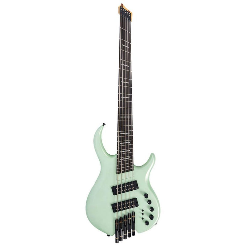 Sire M6H 5/SGMS mahogany 5-string active bass surf green metallic satin, with gigbag