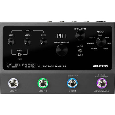Valeton VLP-400 multi-track (32 bit stereo) looper pedal with drum patterns and effects