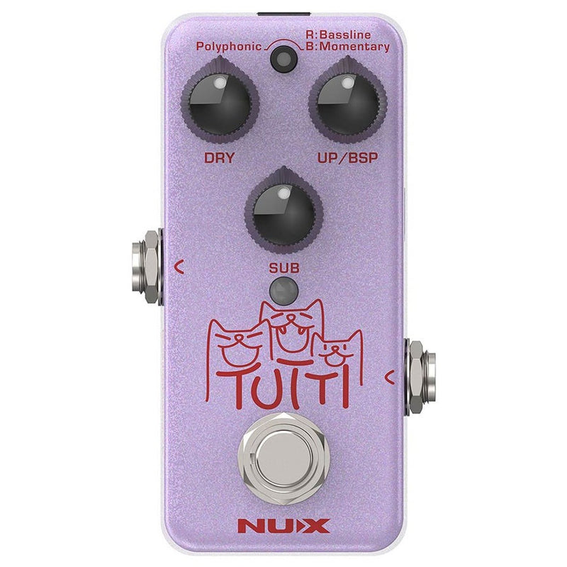 NUX NPO2 polyphonic octave effect pedal true bypass TUTTI