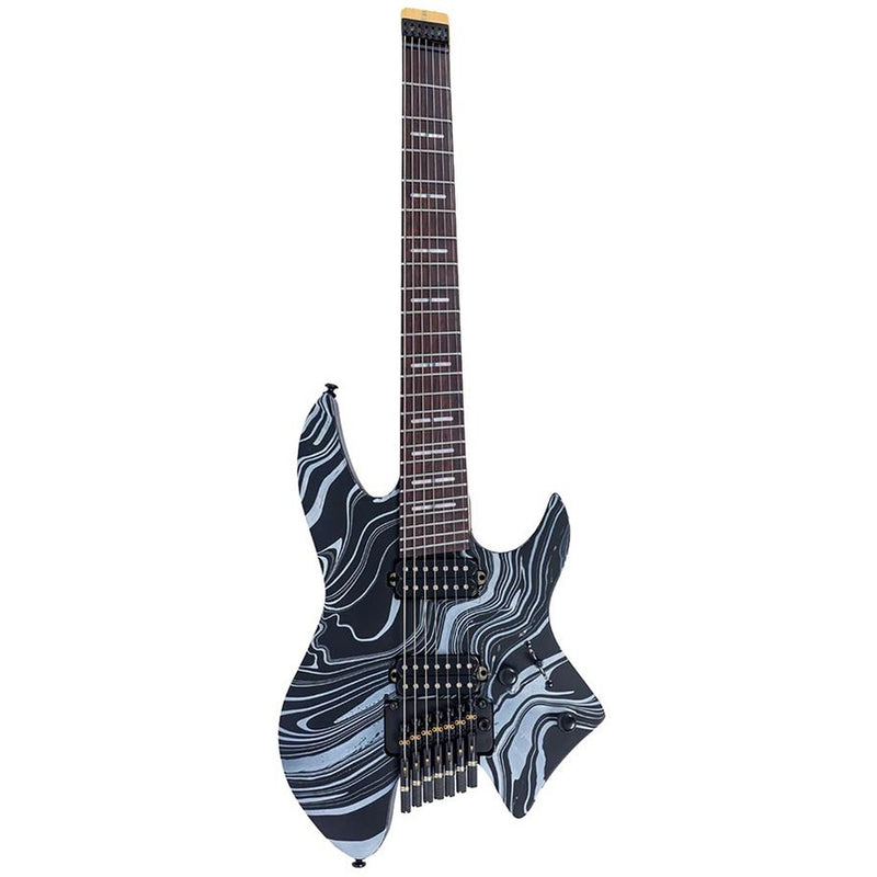 Sire X6H7/BKSW mahogany + maple top 7-string electric guitar black swirl, with gigbag