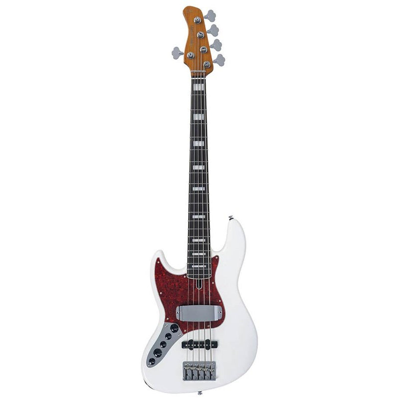 Sire V7N A5L/AWH lefty alder 5-string active bass guitar antique white