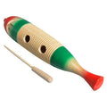 Hayman PA-02 guiro, hout, vis model, groot, met klopper westerhaven-muziek