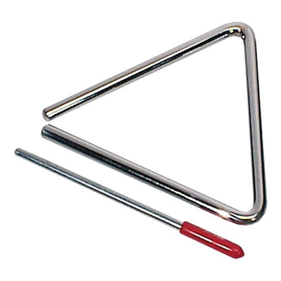 Hayman PA-47 5" triangel, verchroomd, met klopper, diameter: 8 mm.