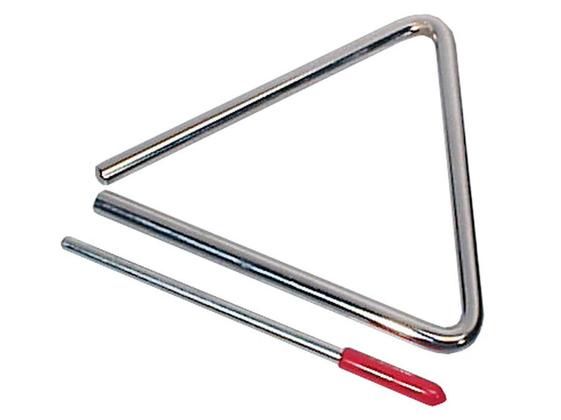 Hayman PA-48 6" triangel, verchroomd, met klopper, diameter: 8 mm.