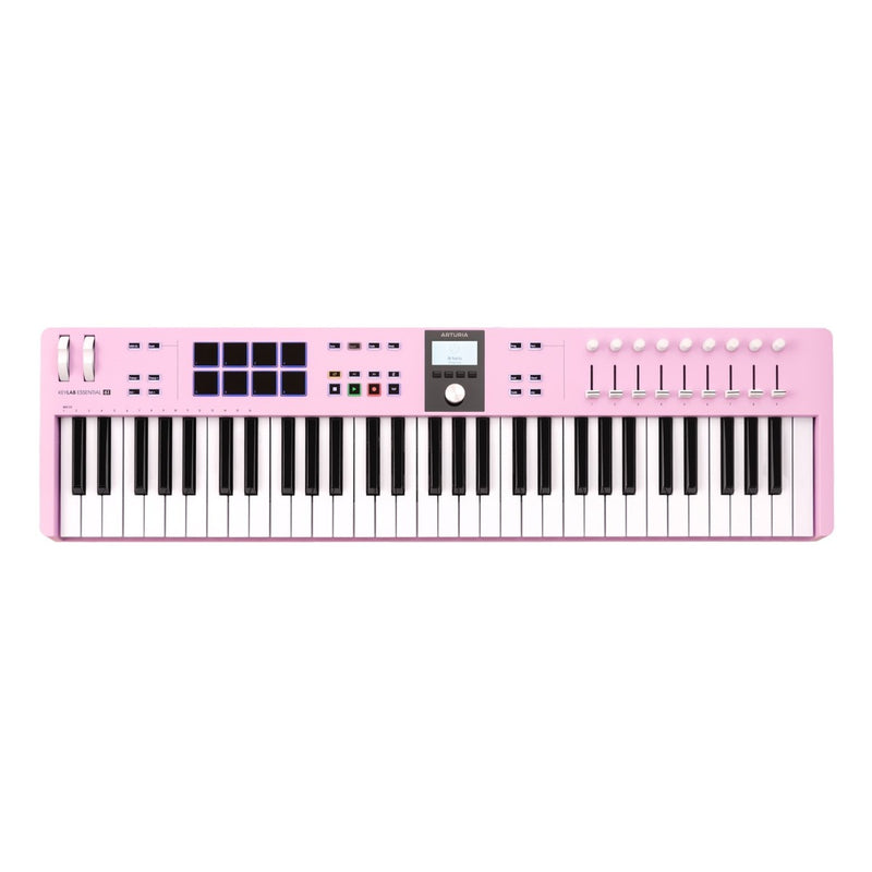 Arturia KeyLab Essential mk3 61 Quartz Ltd Ed Midi Controller-toetsenbord Rose Quartz Ltd Editie
