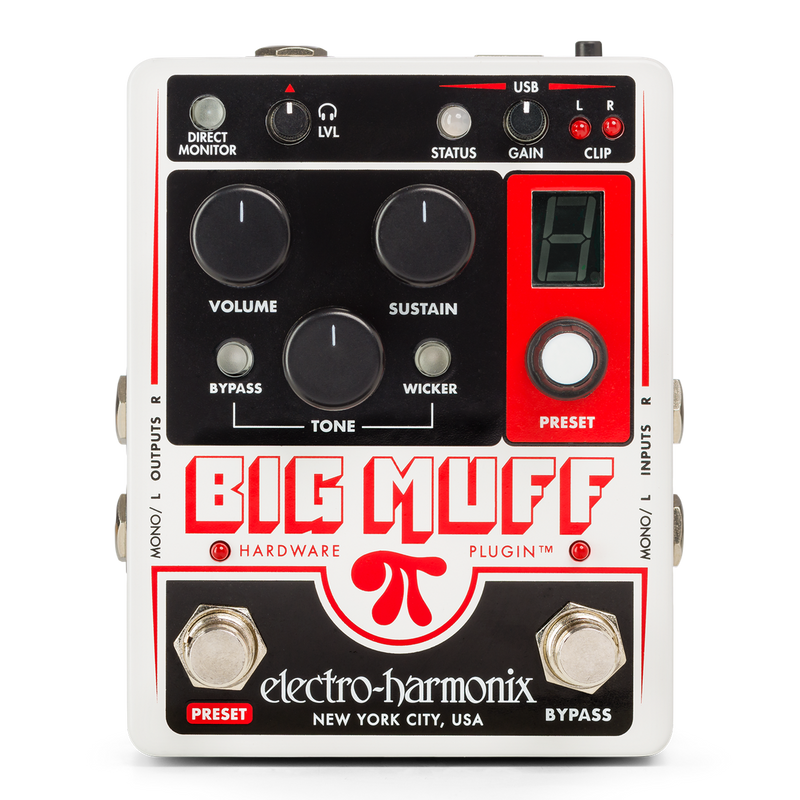 Electro Harmonix BIG MUFF HARDWARE PLUGIN Big Muff Pi USB Hardware powered DAW Plugin & Interface