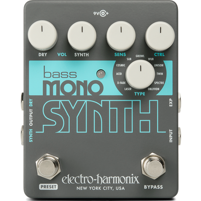 Electro Harmonix BASS MONO SYNTH Bass Monophonic Synthesizer Pedal