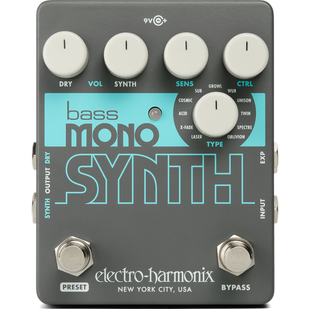 Electro Harmonix BASS MONO SYNTH Bass Monophonic Synthesizer Pedal