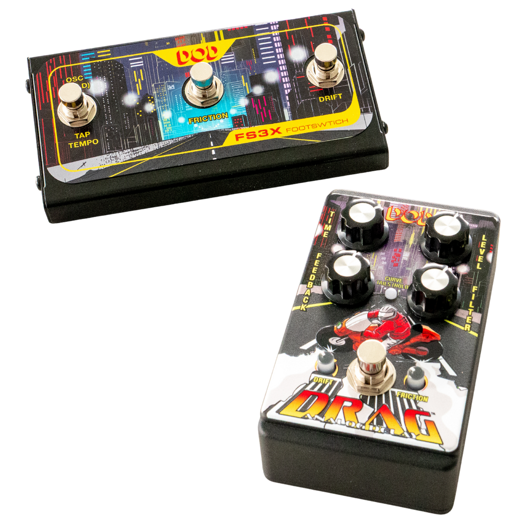 DOD Drag, analoog delay pedaal incl FS3x voetschakelaar westerhaven-muziek