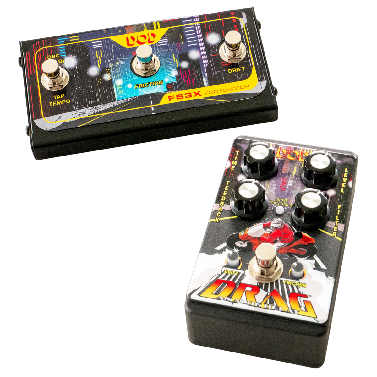 DOD Drag, analoog delay pedaal incl FS3x voetschakelaar westerhaven-muziek