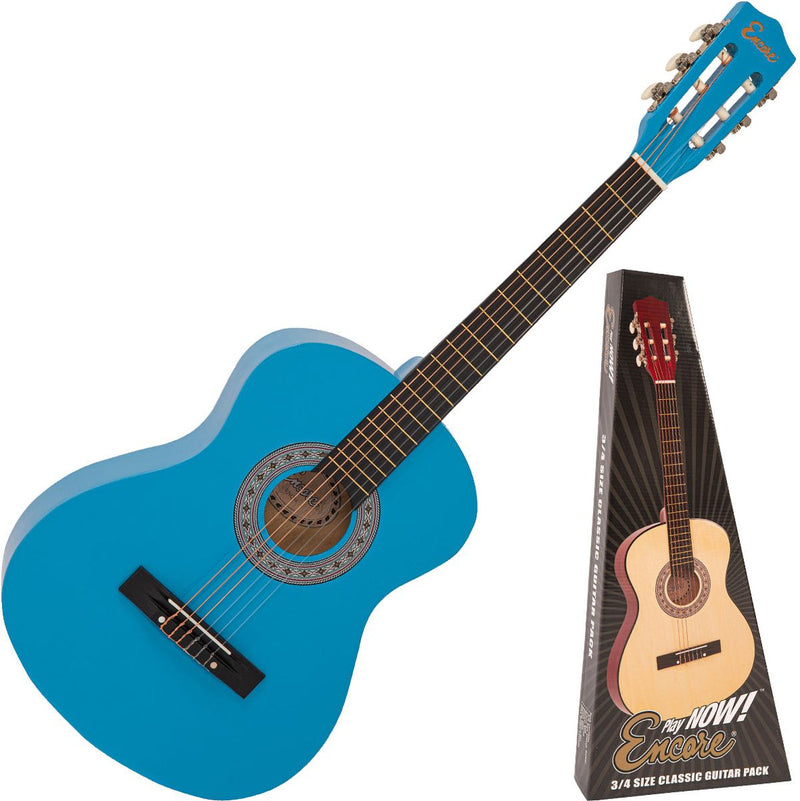 Encore 34 Size Guitar Outfit - Blue