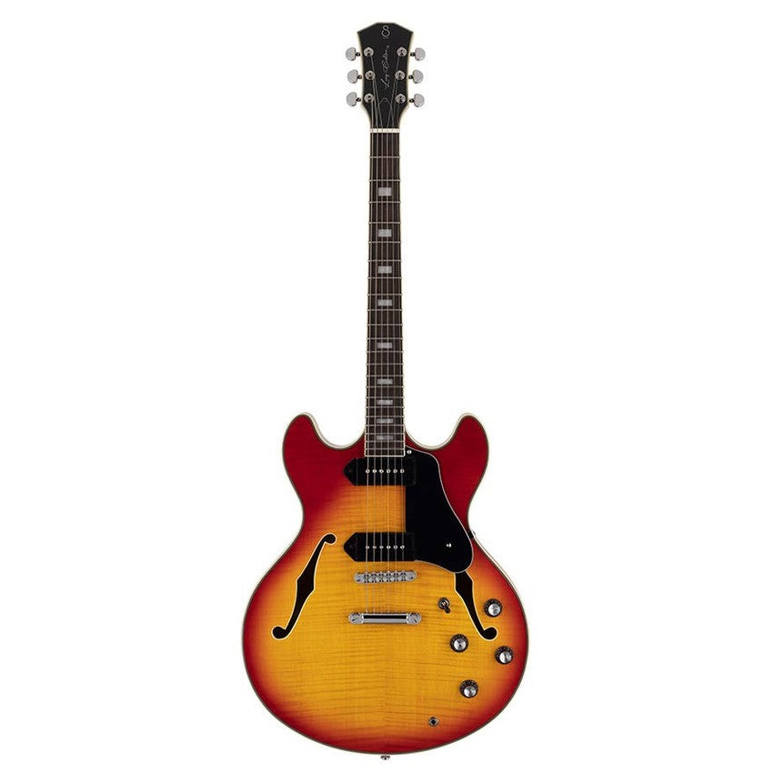 Sire H7V/CS electric guitar archtop with P90s cherry sunburst westerhaven-muziek