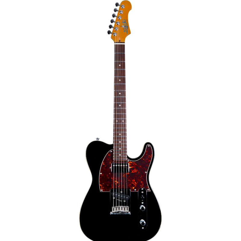 Jet Guitars JT-350 BK R T-stijl SH Zwart, Rozenw. FB