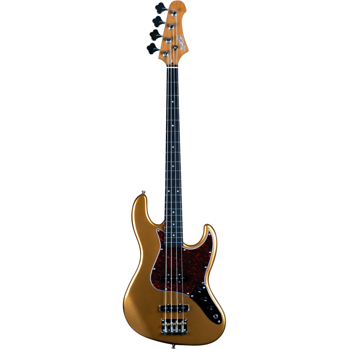 Jet Guitars JJB-300 GD R JB-stijl Bas Goud, Rozenw. FB westerhaven-muziek