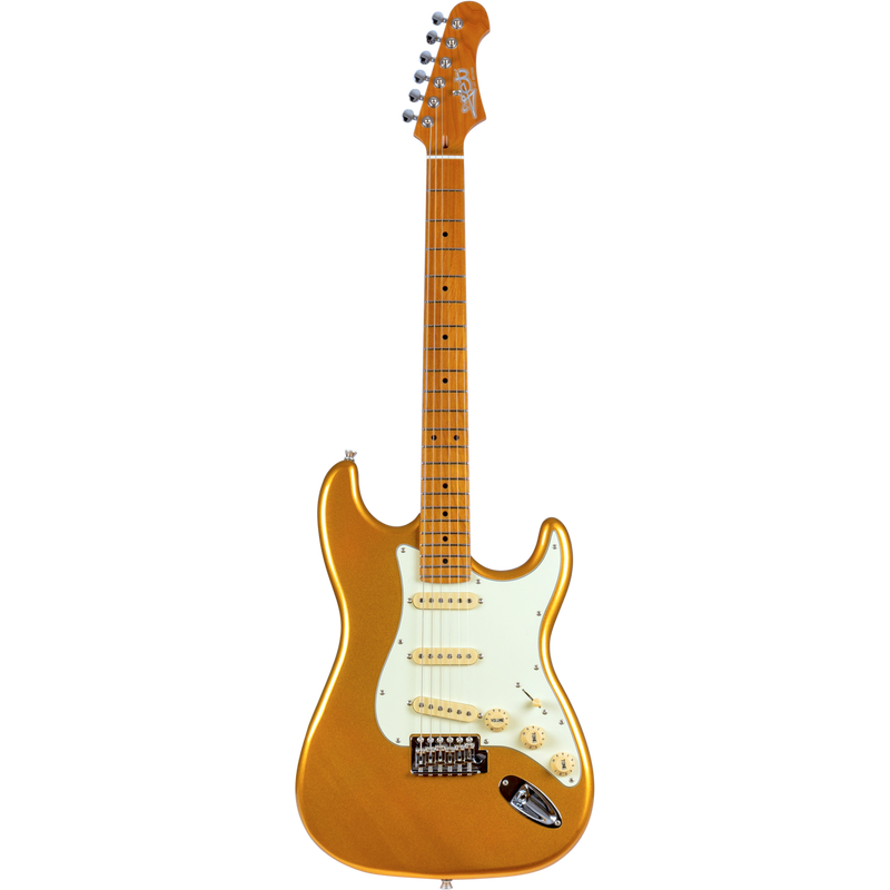 Jet Guitars JS 300 GD S-stijl SSS Goud