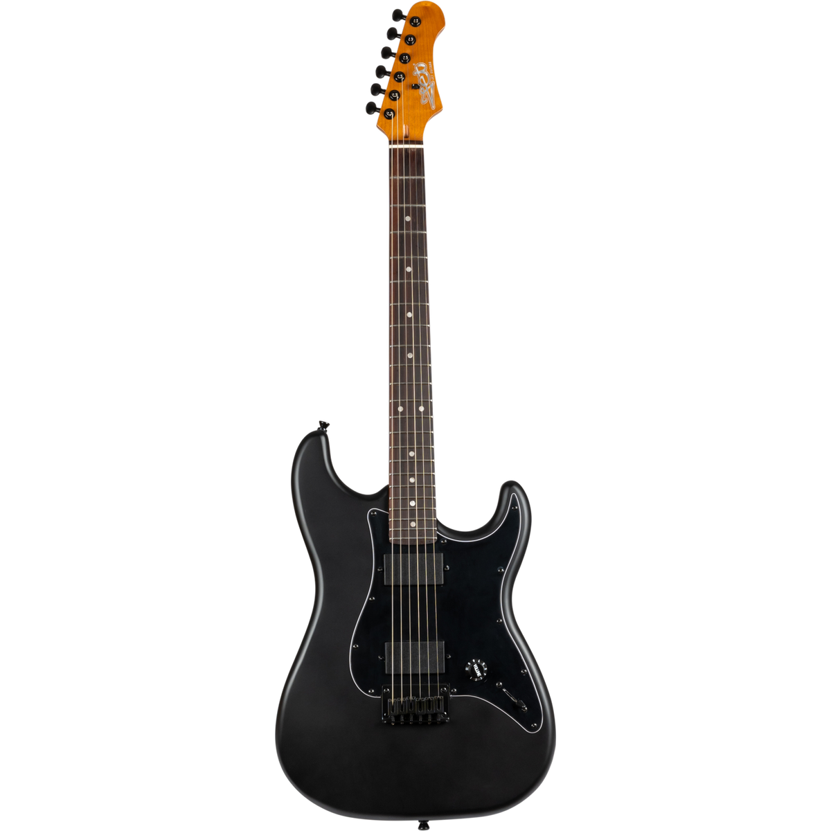 Jet Guitars JS-400 MBK R S-stijl HH Matt Zwart, Rozenw. FB westerhaven-muziek