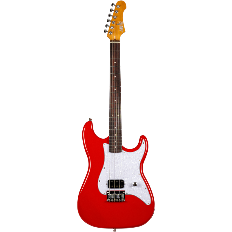 Jet Guitars JS-400 HT RD S-stijl HSS Hardtail Rood, Rozew. FB