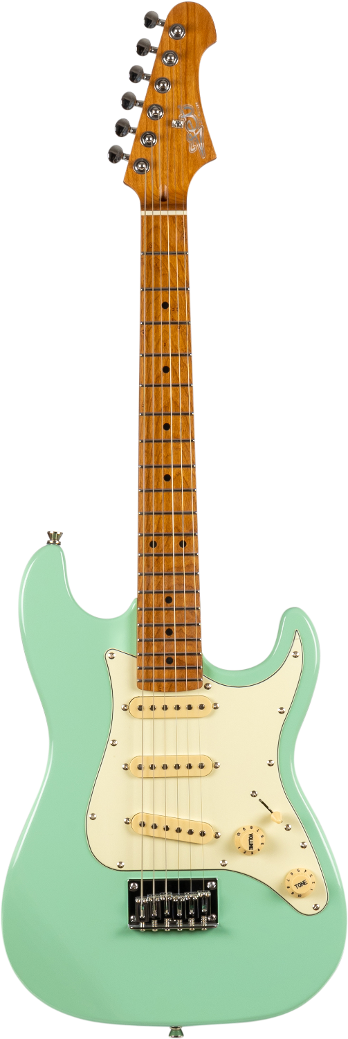 Jet Guitars JS-300 MINI SFG Mini S-stijl SSS SF Groen