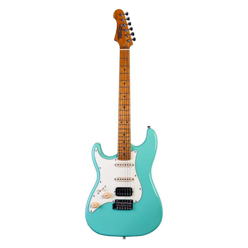 Jet Guitars JS-400 SFG LH S-stijl HSS Linkshandig Zeegroen