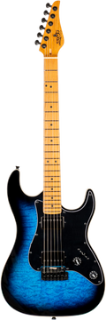 Jet Guitars JS-450 BLB S-stijl HSS transp. blauw
