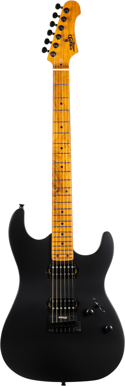 Jet Guitars JS-500 MBK S-stijl HH Matt Zwart