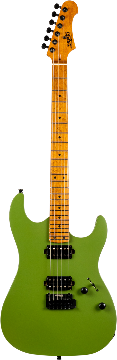 Jet Guitars JS-500 MGR S-stijl HH Matt Groen