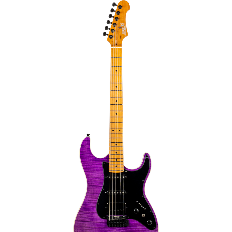 Jet Guitars JS-600 TPP S-stijl HSS transp. Paars
