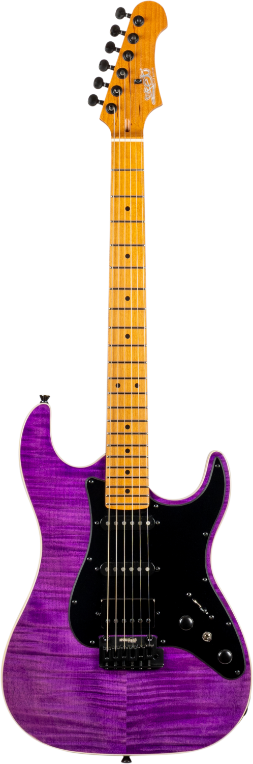 Jet Guitars JS-600 TPP S-stijl HSS transp. Paars