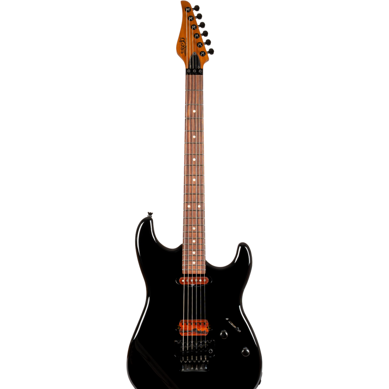Jet Guitars JS-800 BKW HS S-stijl Zwart, Rozew. FB