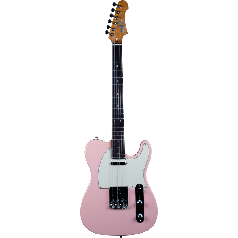 Jet Guitars JT-300 PK R T-stijl Schelp Roze, Rozenw. FB