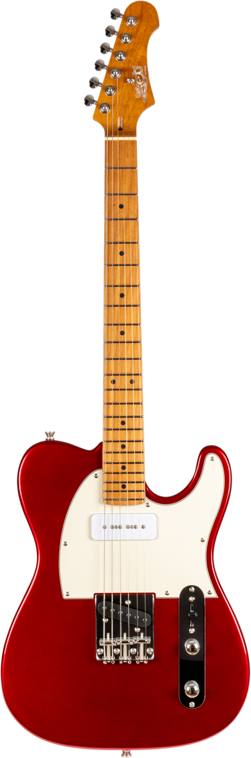 Jet Guitars JT-300 CAR P90 T-stijl S-P90 Rood